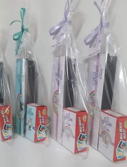 Domino Personalizado + Mini Mau Mau Tema Unicórnio