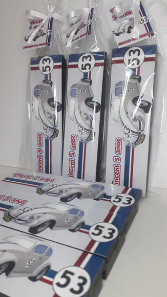 Domino Personalizado Tema Fusca Herbie