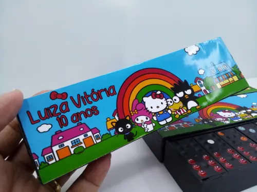 Domino Personalizado Tema Hello Kitty