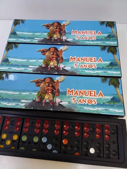 Domino Personalizado Tema Moana