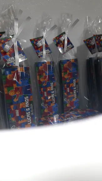Domino Personalizado Tema Lego