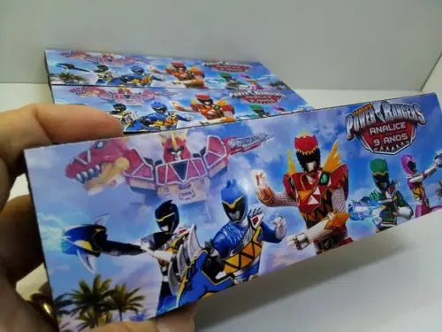 Domino Personalizado Tema Power Rangers