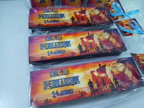 Domino Personalizado Tema One Piece