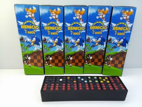 Domino Personalizado Tema Sonic