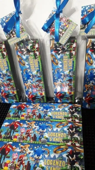 Domino Personalizado Tema Sonic
