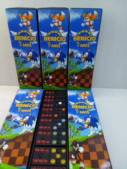 Domino Personalizado Tema Sonic