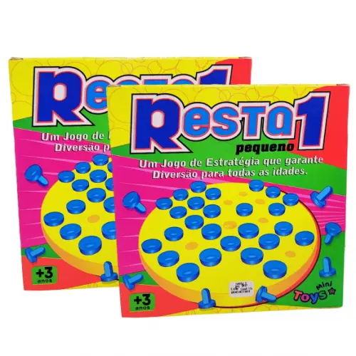 Jogo Resta 1 + Saquinho + Tag + Fita Cetim