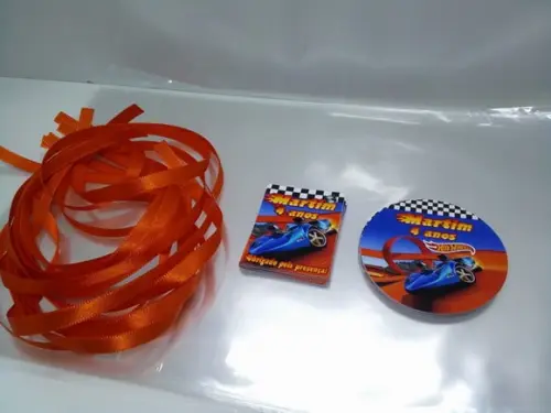 Kit Adesivos + Saquinho + Tag de Agradecimento + Fita Cetim