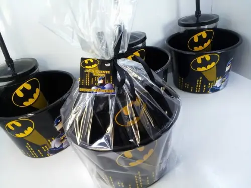 Kit Balde de Pipoca 1,5l + Copo com Tampa e Canudo 500 ml I