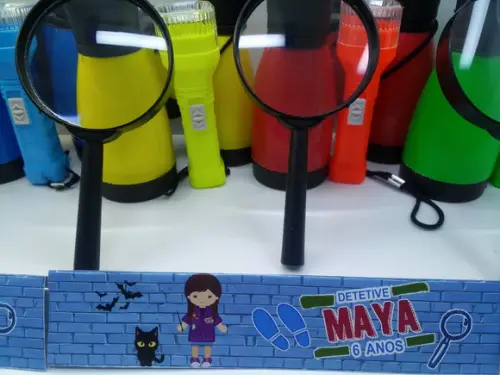 Kit Binoculo + Lanterna + Lupa Personalizado Dpa Desenho