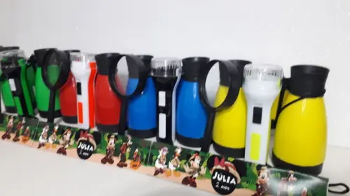 Kit Binoculo + Lanterna Colorida + Lupa Mickey Safari