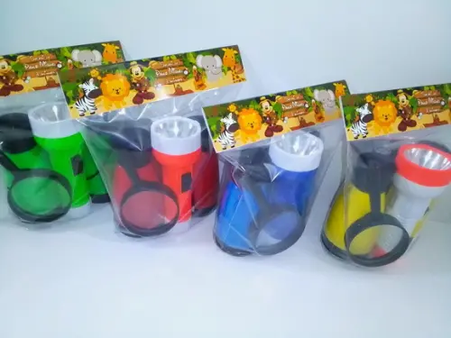 Kit Binoculo + Lanterna Colorida + Lupa Mickey Safari