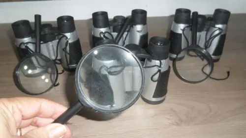Kit Binoculo + Lupa