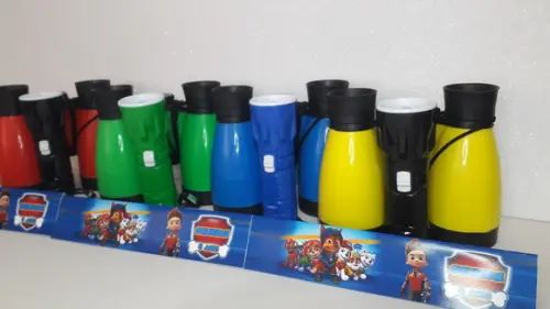 Kit Binoculo e Lanterna Patrulha Canina