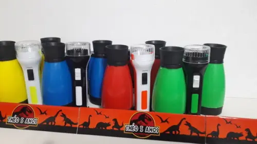 Kit Binoculo e Lanterna Personalizado Tema Dinossauro