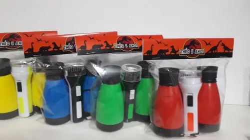 Kit Binoculo e Lanterna Personalizado Tema Dinossauro