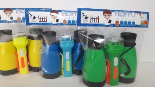 Kit Binoculo e Lanterna Personalizado Tema Cientista