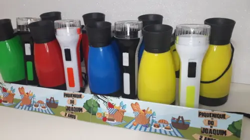 Kit Binoculo e Lanterna Personalizado Tema Piquenique