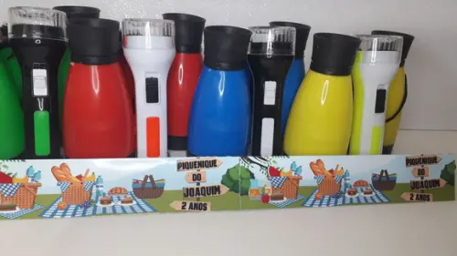 Kit Binoculo e Lanterna Personalizado Tema Piquenique