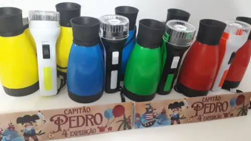 Kit Binoculo e Lanterna Personalizado Tema Pirata