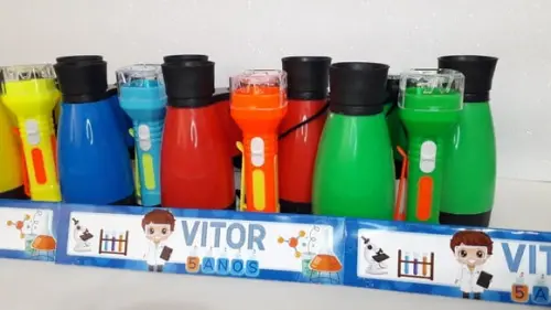 Kit Binoculo e Lanterna Tema Cientista