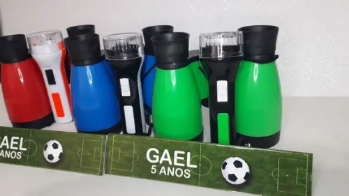 Kit Binoculo e Lanterna Tema Futebol