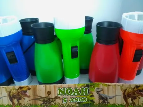 Kit Binoculo e Lanterna Tema Dinossauro