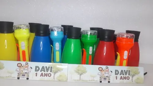 Kit Binoculo e Lanterna Tema Safari Baby