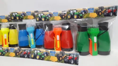 Kit Binoculo e Lanterna Tema Trator