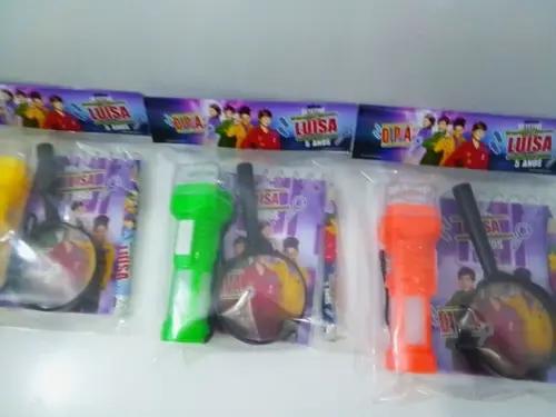 Kit Bloquinho + Mini Lápis + Lanterna + Lupa Tema Detetive