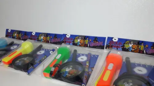 Kit Bloquinho + Mini Lápis+lanterna+lupa Scooby Doo