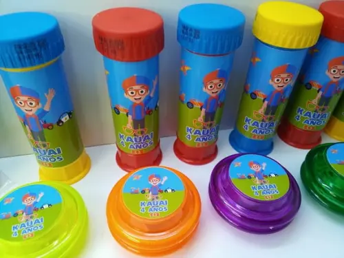 Kit Bolha de Sabão+ Ioiô Tema Blippi