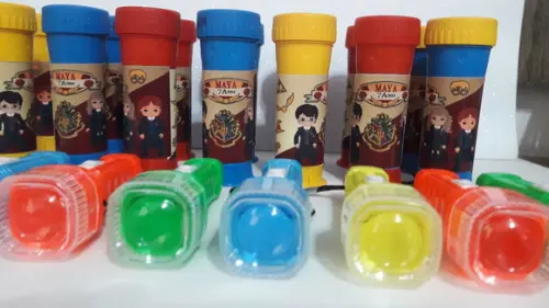 Kit Bolha de Sabão+ Lanterna Harry Potter