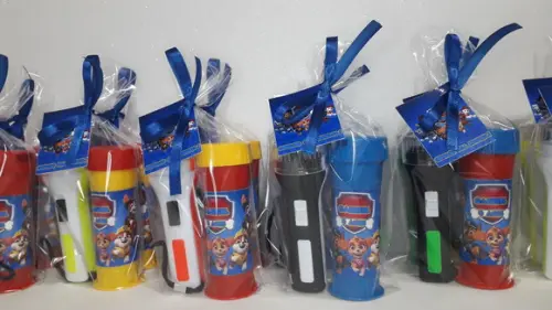 Kit Bolha de Sabão+ Lanterna Patrulha Canina