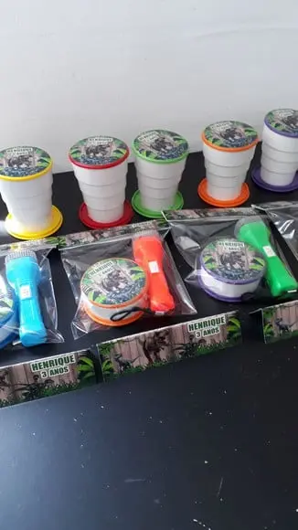 Kit Copo Retrátil + Lanterna Personalizado