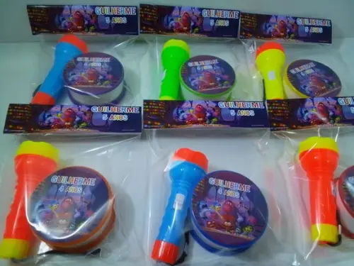 Kit Copo Retrátil + Lanterna Personalizado Divertida Mente