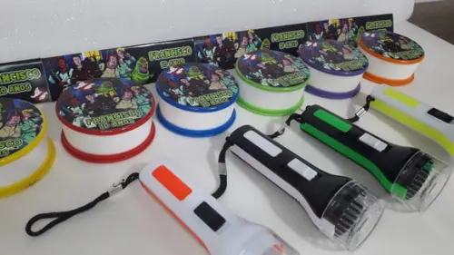 Kit Copo Retrátil + Lanterna Personalizado Caça Fantasmas