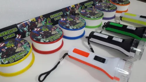 Kit Copo Retrátil + Lanterna Personalizado Caça Fantasmas