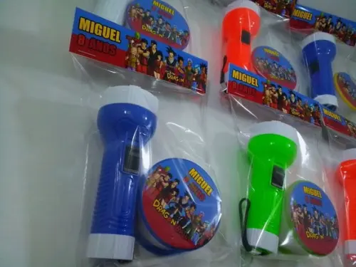 Kit Copo Retrátil + Lanterna Personalizado Dragon Ball