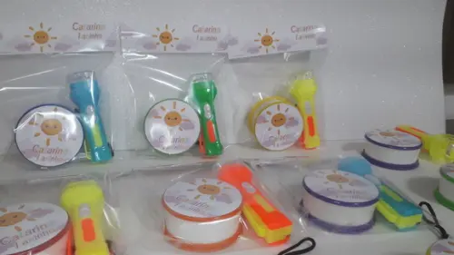 Kit Copo Retrátil + Lanterna Personalizado Raio de Sol