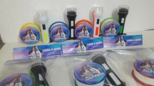 Kit Copo Retrátil + Lanterna Personalizado Youtubers