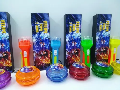 Kit Domino + Ioiô Cores + Lanterna Tema Sonic
