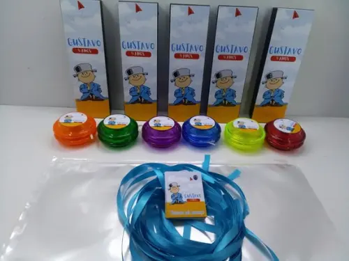 Kit Domino + Ioio Personalizado Menino Maluquinho