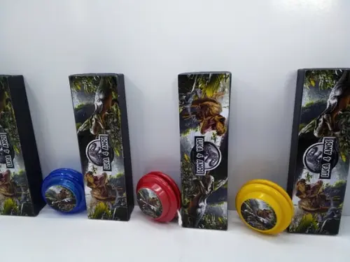 Kit Domino + Ioio Personalizado Dinossauro