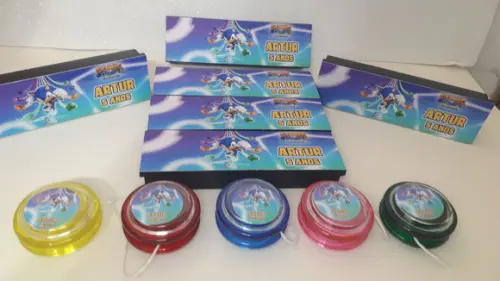 Kit Domino + Ioio Personalizado Sonic