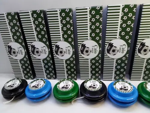 Kit Domino + Ioio Personalizado Tema Futebol