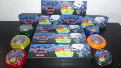 Kit Domino + Ioio Personalizado Tema Scooby Doo