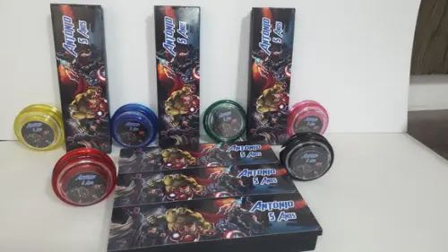 Kit Domino + Ioio Personalizado Tema Vingadores