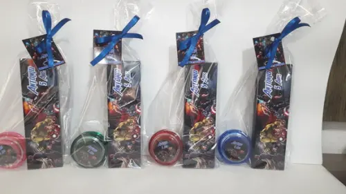Kit Domino + Ioio Personalizado Tema Vingadores