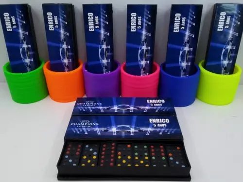 Kit Dominó + Mola Maluca Tema Futebol